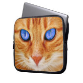 Katzenaugen Tiger Makrele Rote Katze Laptopschutzhülle (Vorderseite Links)