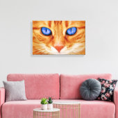 Katzenaugen Tiger Makrele Rote Katze Leinwanddruck (Insitu (Wohnzimmer))
