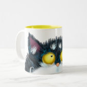 Katzenaugen Zweifarbige Tasse (Vorderseite Links)