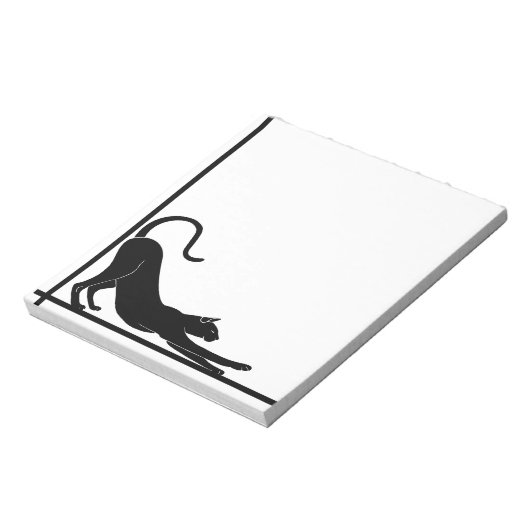 Katzenausstreckung Notizblock (Rotiert)
