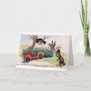 Katzenauto-Unfall, Louis Wain Karte