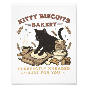 Katzenbäckerei Purrfectly gekneteter Kaffee Kitty Fotodruck