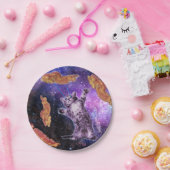 Katzenbacon mit Laserauge Pappteller (Party)