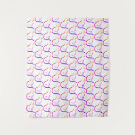 Katzenband Wandteppich