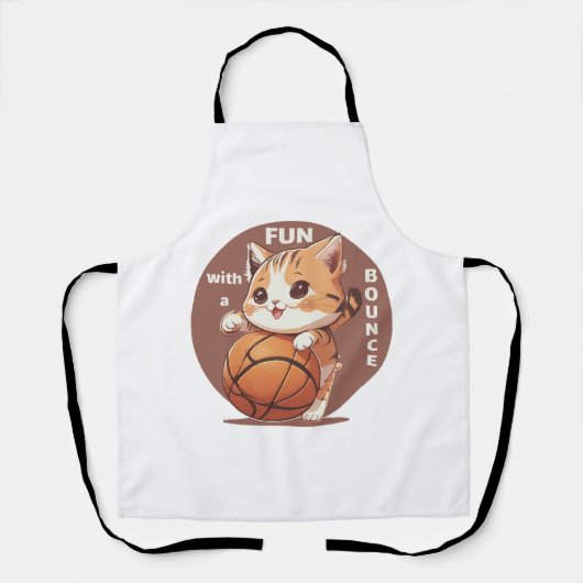 Katzenbasketball Schürze (Vorderseite)