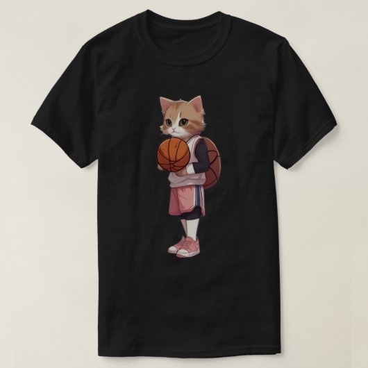 Katzenbasketball T-Shirt (Design vorne)