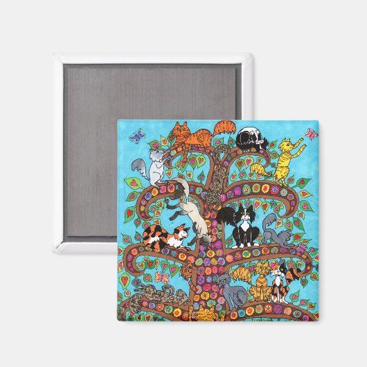 Katzenbaum 2 magnet (Vorderseite/Rückseite)