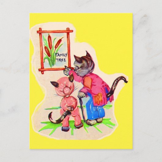 Katzenbaum Postkarte (Vorderseite)
