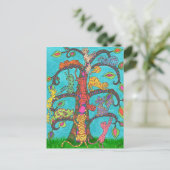 Katzenbaum Postkarte (Stehend Vorderseite)