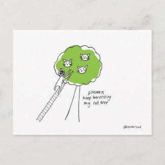 Katzenbaumpostkarte Postkarte