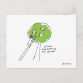 Katzenbaumpostkarte Postkarte (Vorderseite)