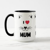 Katzenbecher Ich liebe Mutti Tasse (Links)