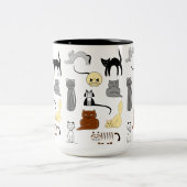 Katzenbecher Zweifarbige Tasse (Mittel)