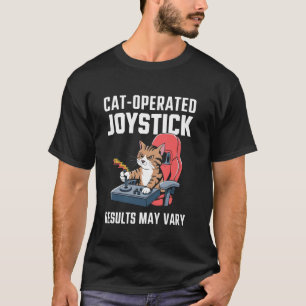 Katzenbediente Joystick-Ergebnisse Können Sich Bei T-Shirt