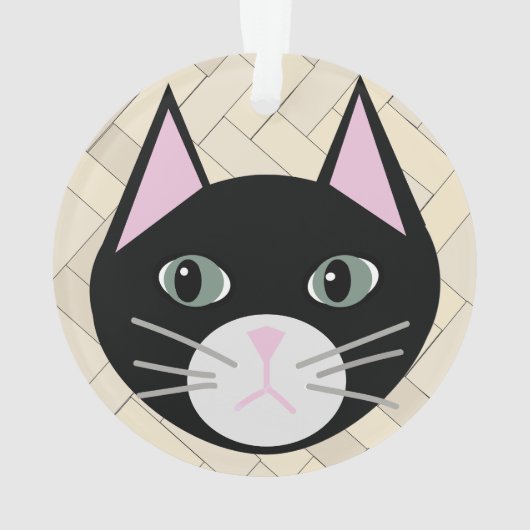 Katzenbeige Ornament (Rückseite)