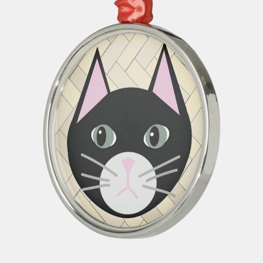 Katzenbeige Ornament Aus Metall (Links)