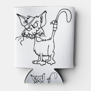 Katzenbekämpfung verletztes Tier Bandage Feline Dosenkühler