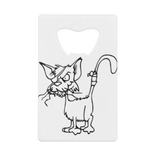 Katzenbekämpfung verletztes Tier Bandage Feline Geldbeutel Flaschenöffner