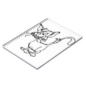 Katzenbekämpfung verletztes Tier Bandage Feline Notizblock (Linke Seite)