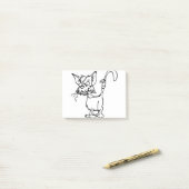 Katzenbekämpfung verletztes Tier Bandage Feline Post-it Klebezettel (Auf Schreibtisch)