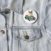 Katzenbenutzung Kinderwagen minimalistisch elegant Button (Beispiel)