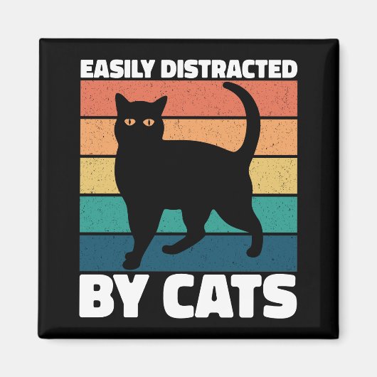 Katzenbesitzer bei Niedlichen Katzen, leicht abgel Magnet (Vorne)