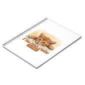 Katzenbesitzer Geschenke, humorvolles Zitat Notizblock (Linke Seite)