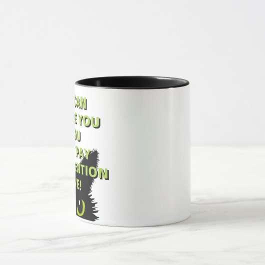 Katzenbesitzer holen es! Katze hat schlechten Kaff Tasse (Zentrum)