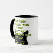 Katzenbesitzer holen es! Katze hat schlechten Kaff Tasse (Vorderseite Links)