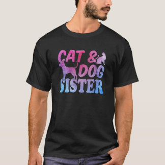 Katzenbesitzer Katze  Hundebesitzer Hund  Katze Hu T-Shirt