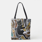 Katzenbeutel und Fischtosack ungewöhnlich Tasche (Rückseite)