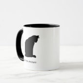 Katzenbezeichnung personalisierte Silhouette Tasse (Vorderseite Links)