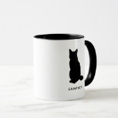 Katzenbezeichnung personalisierte Silhouette Tasse (VorderseiteRechts)