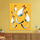 Katzenbild in Schwarz-Braun Leinwanddruck (Insitu (Wohnzimmer))