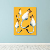 Katzenbild in Schwarz-Braun Leinwanddruck (Insitu (Holzboden))