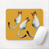 Katzenbild in Schwarz-Braun Mousepad (Mit Mouse)