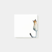 Katzenbild in Schwarz-Braun Post-it Klebezettel (Vorderseite)