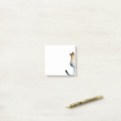 Katzenbild in Schwarz-Braun Post-it Klebezettel (Auf Schreibtisch)