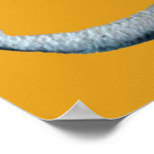 Katzenbild in Schwarz-Braun Poster (Ecke)