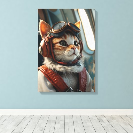 Katzenbild Leinwanddruck (Insitu (Holzboden))