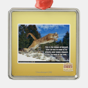 Katzenbild Ornament Aus Metall