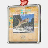 Katzenbild Ornament Aus Metall (Links)