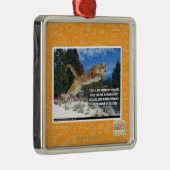 Katzenbild Silbernes Ornament (Rechts)