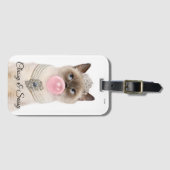 Katzenbläschen Gepäckanhänger (Vorderseite (Horizontal))