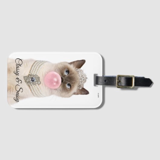 Katzenbläschen Gepäckanhänger (Vorderseite (Horizontal))