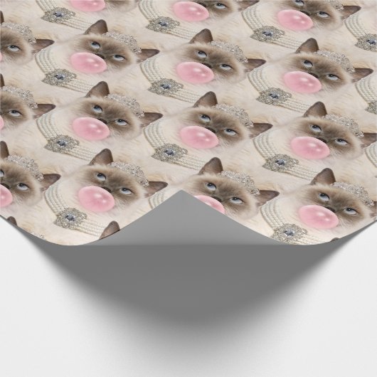 Katzenbläschen Geschenkpapier (Ecke)