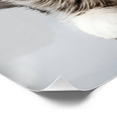 Katzenblick in der Zeit verloren Poster (Ecke)