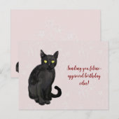 Katzenblumenhintergrund Postkarte (Vorne/Hinten)