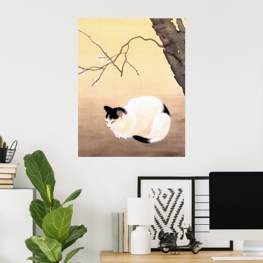 Katzenblüten - Hishida Shunso Poster (Heimbüro)