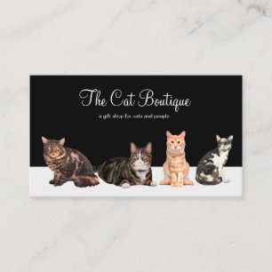 Katzenboutique Einzelhandel oder Webseite Visitenkarte